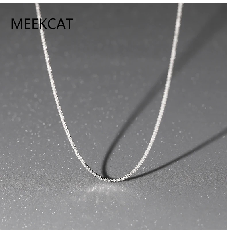 Crystal Choker Necklace - 여성을위한 925 스털링 실버 스파클링 체인