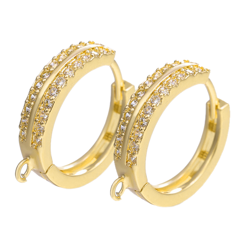 Gold Plated Ring - Juya 2 4 개/몫 DIY 18K
