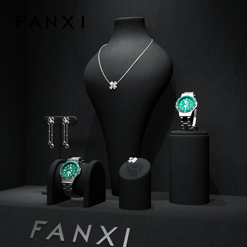 Oirlv 블랙 쥬얼리 디스플레이 세트 목걸이 시계 반 - Jewelry And Watches Stores 리뷰 및 가격