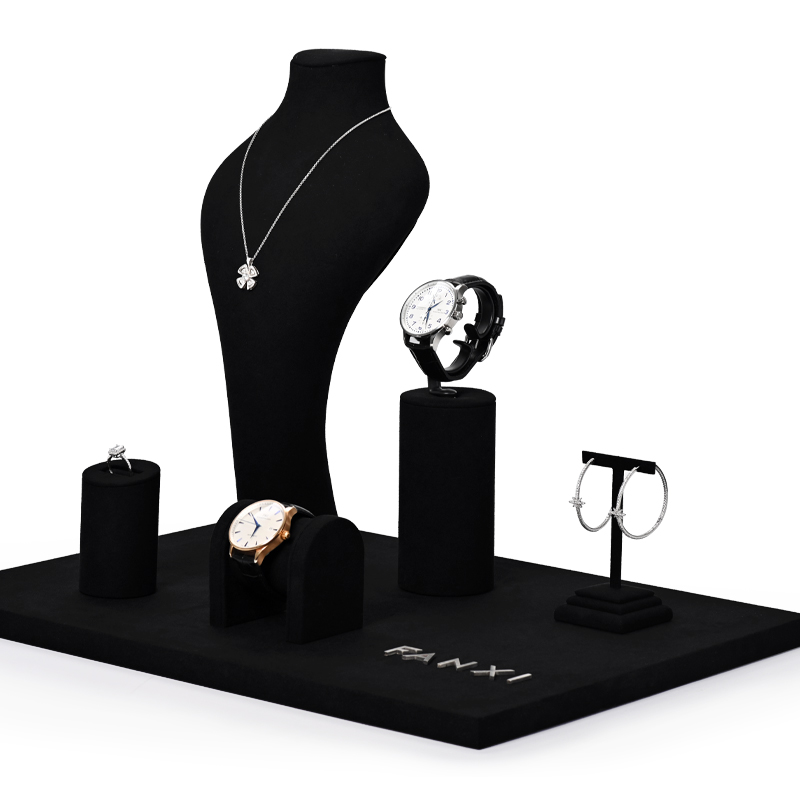 Oirlv 블랙 쥬얼리 디스플레이 세트 목걸이 시계 반 - Jewelry And Watches Stores 리뷰 및 가격