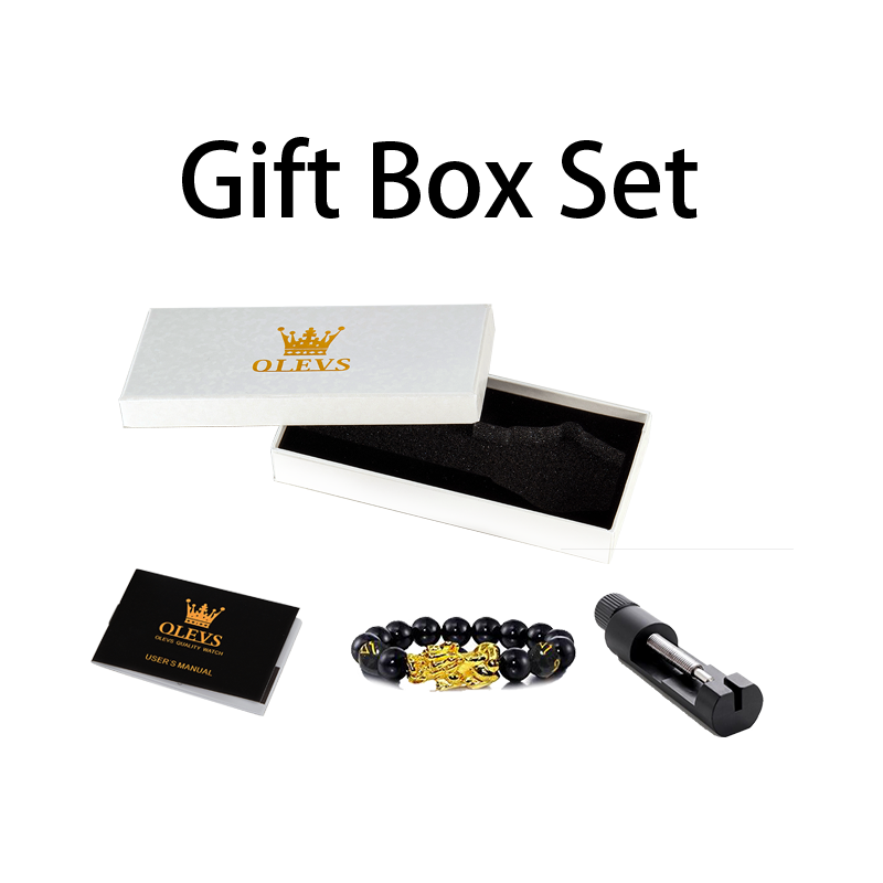 OLEVS 럭셔리 브랜드 남성용 시계 크로노그래프 방수 - Jewelry Box With Watches 리뷰 및 가격