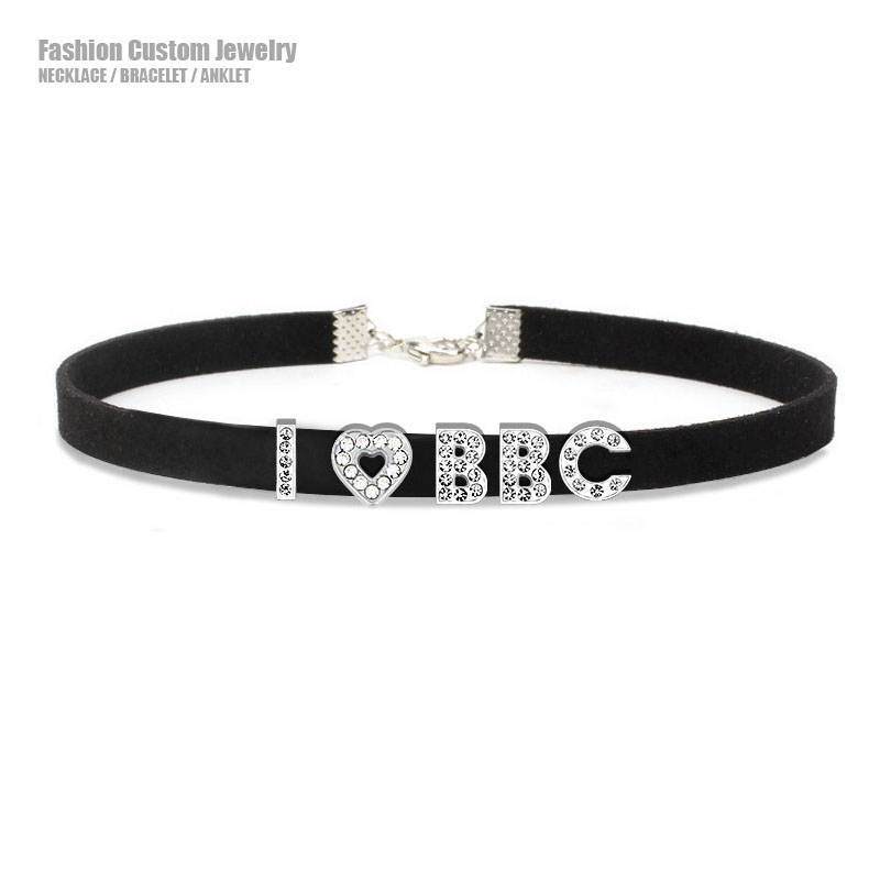 고스 섹시한 라인 석 편지 나는 BBC 초커 칼라 목걸 - Crystal Choker Necklace 리뷰 및 가격