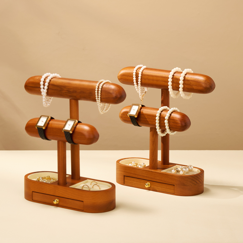 Oirlv 원목 주얼리 디스플레이 스탠드(서랍 포함)  - Jewelry And Watches Stores 리뷰 및 가격