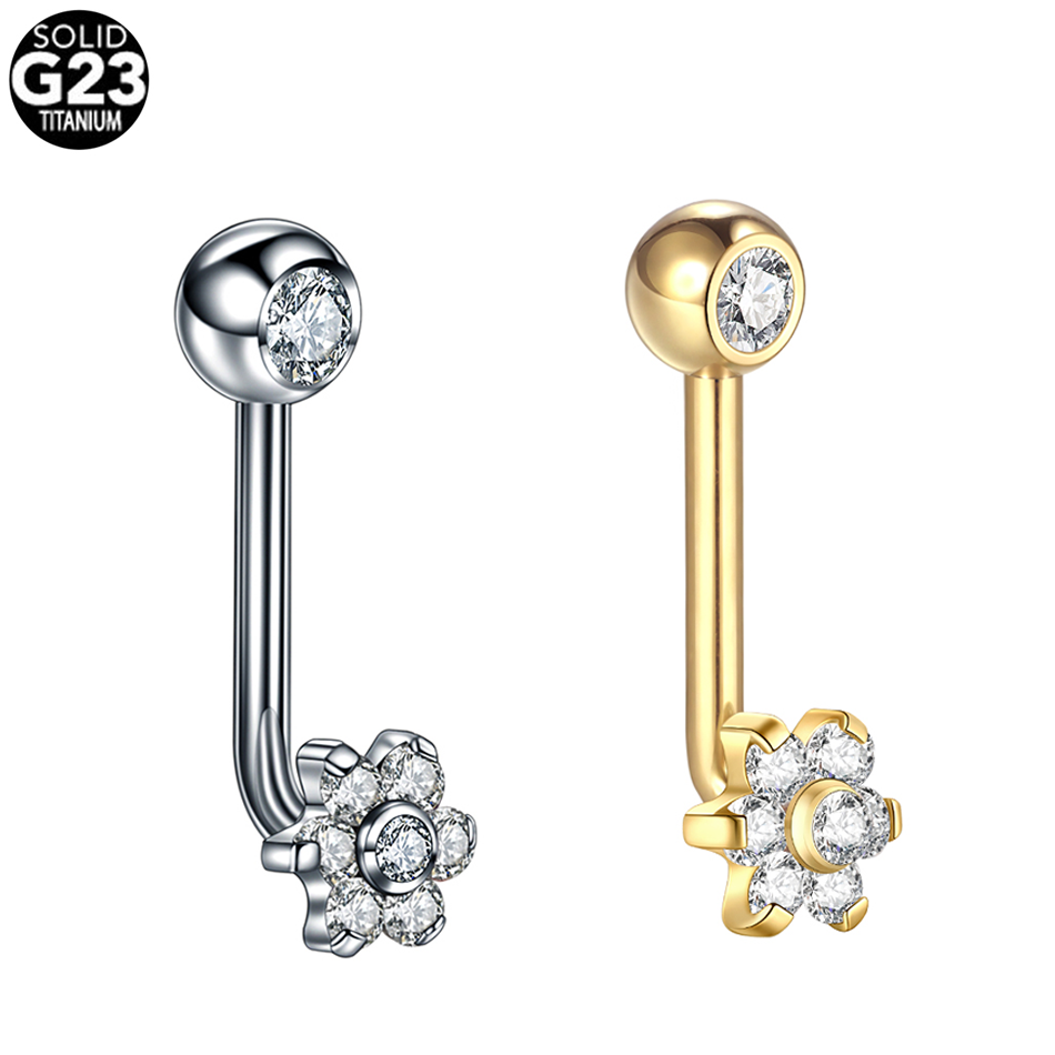 1pc 14G 티타늄 꽃 크리스티나 피어싱 바벨 VCH - Christina Jewelry & Watches Marguerite Ørestik Forgyldt Sølv 리뷰 및 가격