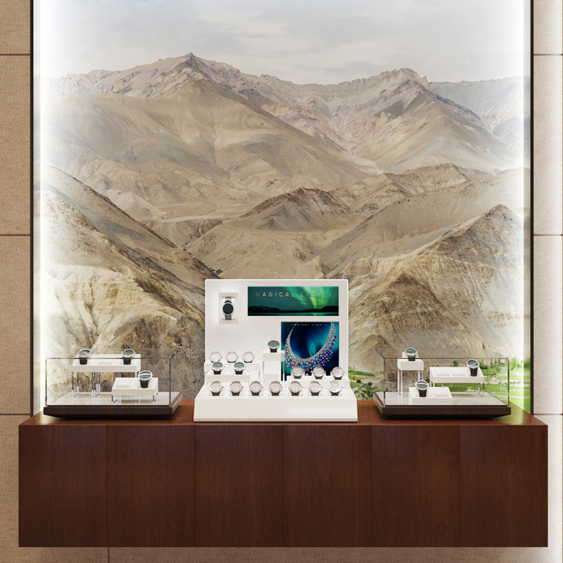 Oirlv 화이트 가죽 시계 진열대 세트 다층 손목시계 - Jewelry And Watches Stores 리뷰 및 가격