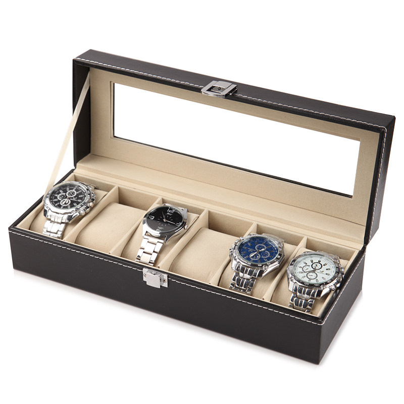 유럽식 가죽 시계 보관함 선물 포장 스톨 디스플레이 손 - Jewelry Box With Watches 리뷰 및 가격