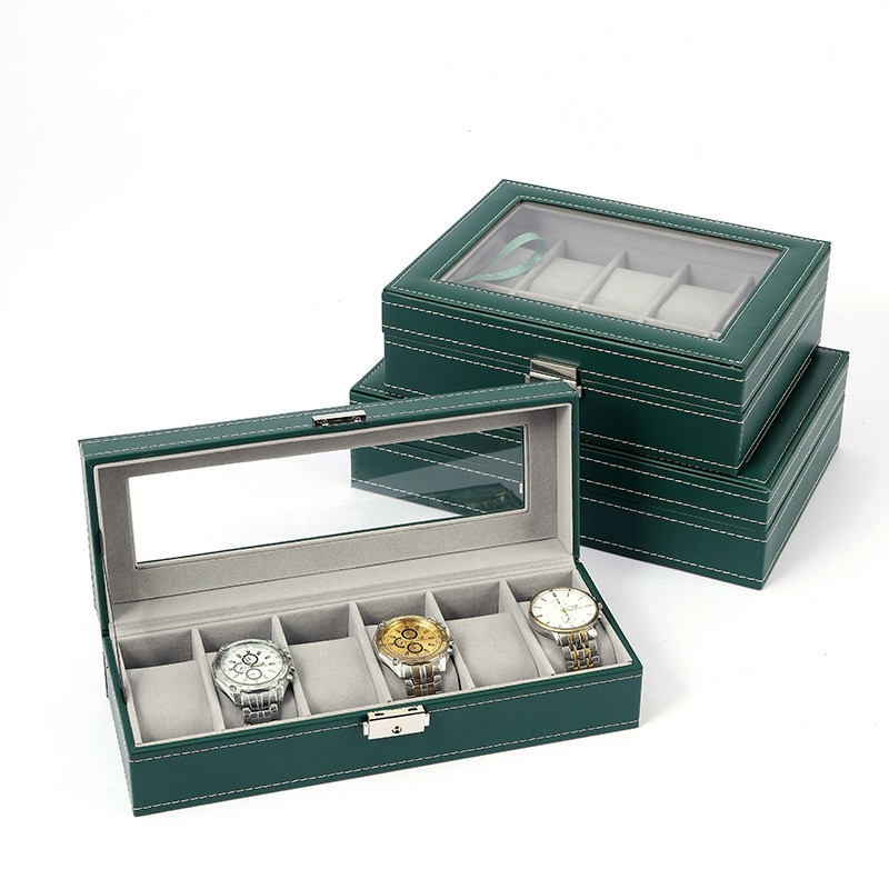 유럽식 가죽 시계 보관함 선물 포장 스톨 디스플레이 손 - Jewelry Box With Watches 리뷰 및 가격