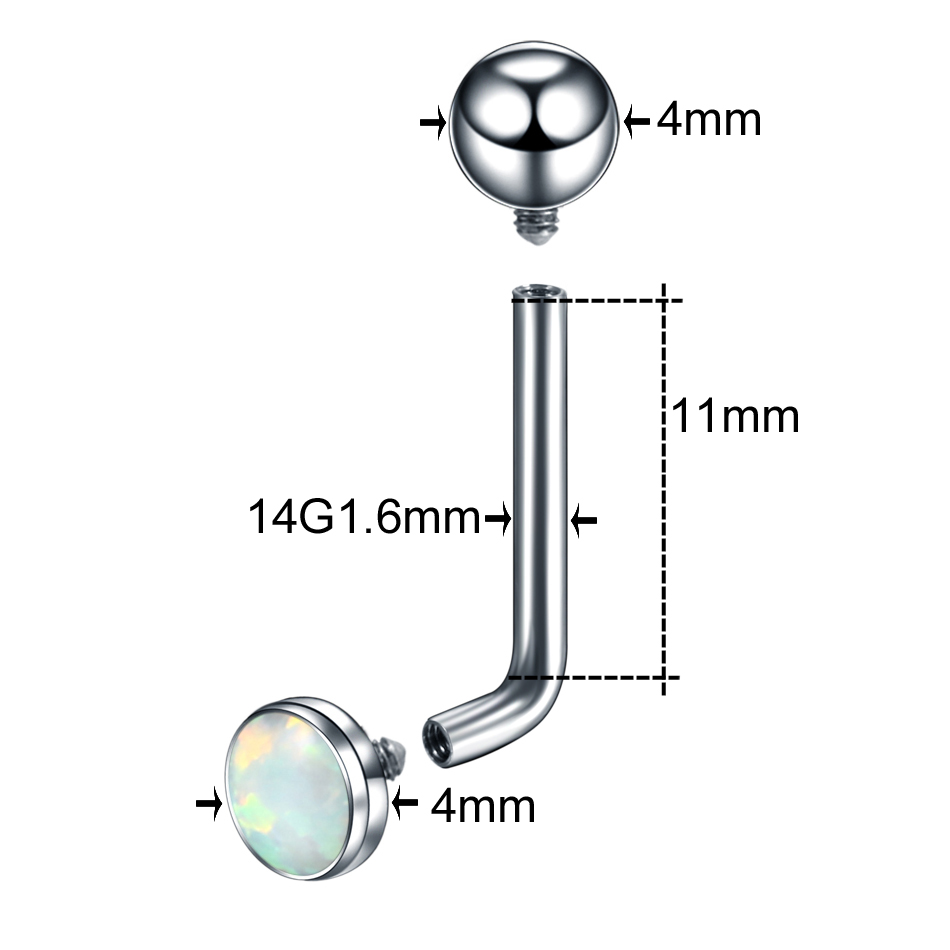 1PC ASTM F136 티타늄 크리스티나 피어싱 14 - Christina Jewelry & Watches Marguerite Ørestik Forgyldt Sølv 리뷰 및 가격
