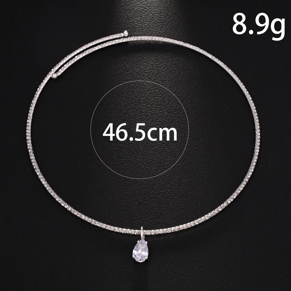 Stonefans 워터 드롭 펜던트 초커 목걸이 웨딩  - Crystal Choker Necklace 리뷰 및 가격
