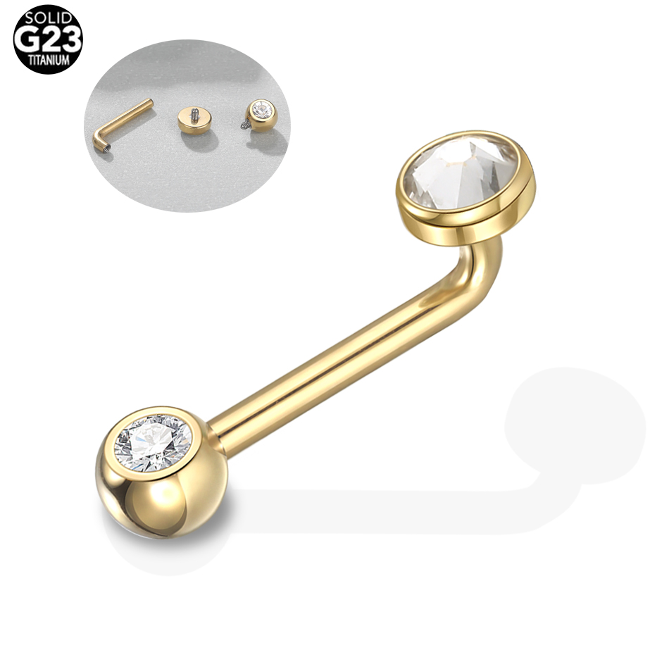 1PC G23 티타늄 크리스티나 수직 후드 피어싱 골드 - Christina Jewelry & Watches Marguerite Ørestik Forgyldt Sølv 리뷰 및 가격