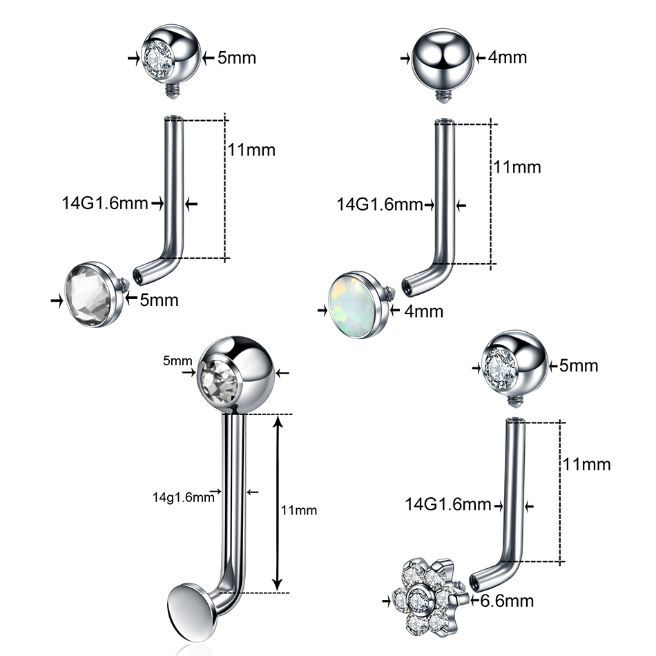 1PC 티타늄 크리스티나 수직 후드 피어싱 꽃 립 링  - Christina Jewelry & Watches Marguerite Ørestik Forgyldt Sølv 리뷰 및 가격