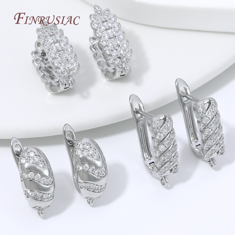 18K 금도금 큐빅 지르코니아 허기 후프 귀걸이 고리, - Gold Plated Ring 리뷰 및 가격