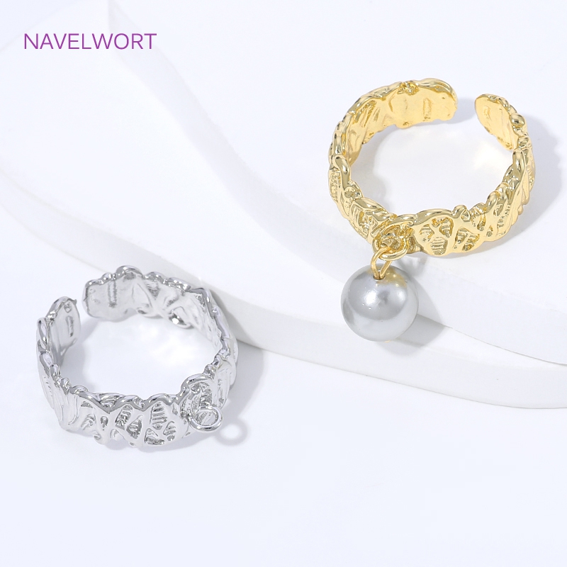 18K 금도금 황동 스트라이프 오픈 링 베이스 메탈 손 - Gold Plated Ring 리뷰 및 가격