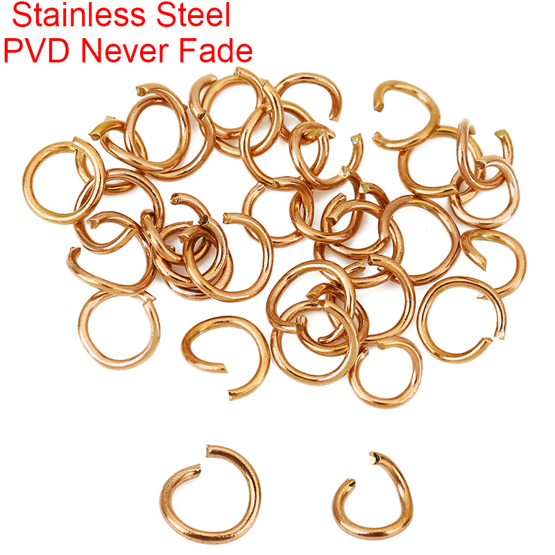 100개 로즈골드 도금 스테인리스 스틸 오픈 점프 링  - Gold Plated Ring 리뷰 및 가격