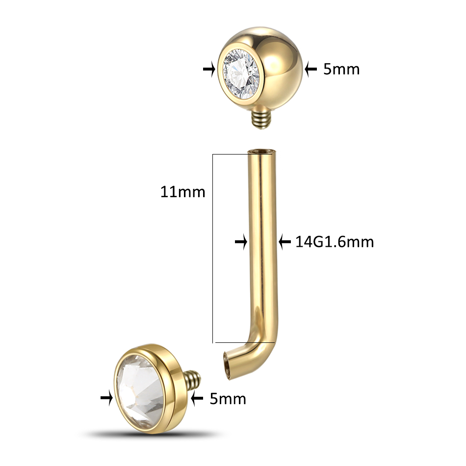 1PC G23 티타늄 크리스티나 수직 후드 피어싱 립  - Christina Jewelry & Watches Marguerite Ørestik Forgyldt Sølv 리뷰 및 가격