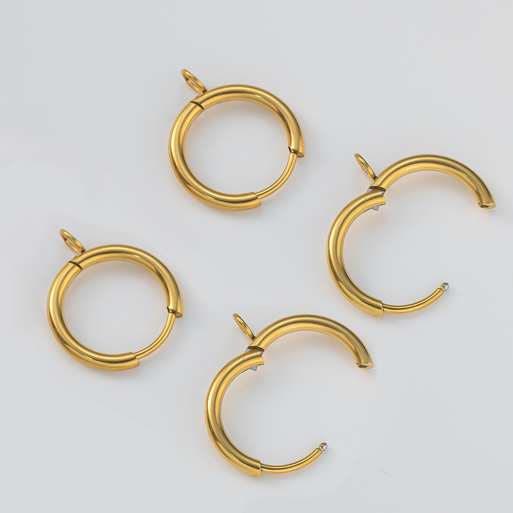 10개/세트 스테인리스 스틸 골드 도금 허기 이어링 훅 - Gold Plated Ring 리뷰 및 가격
