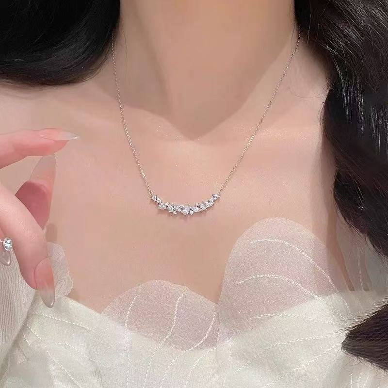 2.8CT 토탈 모이사나이트 목걸이 우아한 925 스털 - Crystal Choker Necklace 리뷰 및 가격