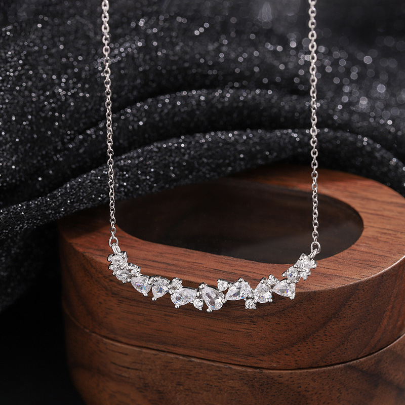 2.8CT 토탈 모이사나이트 목걸이 우아한 925 스털 - Crystal Choker Necklace 리뷰 및 가격